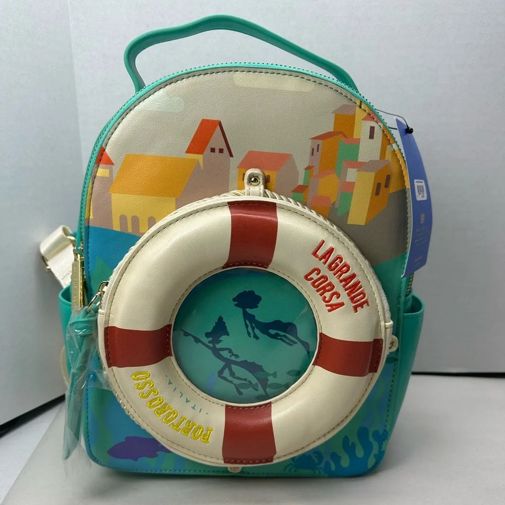 Danielle Nicole Disney Pixar Luca Porto Rosso Lifesaver Mini Backpack -Exclusive - Picture 5 of 13